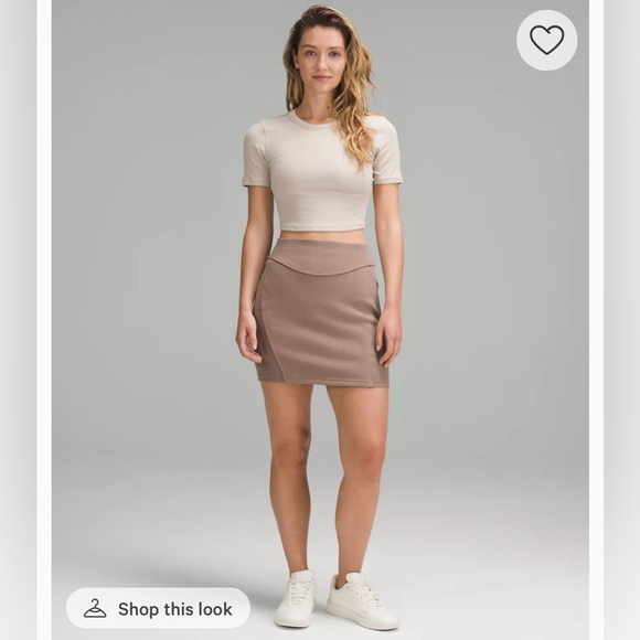NWT Lululemon High Rise Scuba Mini Skirt - Picture 1 of 10